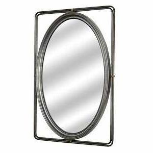 Metal Mirror Wall Art Within Most Current American Art Decor Metal Hanging Wall Vanity Mirror ( (View 4 of 15)