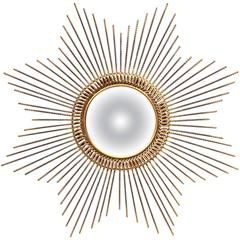 Mid 20Th Century Steel Sunburst Mirror For Sale At 1Stdibs With Regard To Recent Twisted Sunburst Metal Wall Art (View 3 of 15)