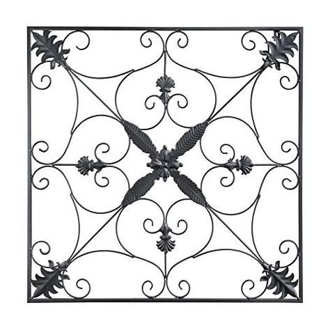 Most Current Gbhome Gh 6776 Metal Wall Decor, Decorative Victorian Style Hanging Art Pertaining To Square Metal Wall Art (View 11 of 15)