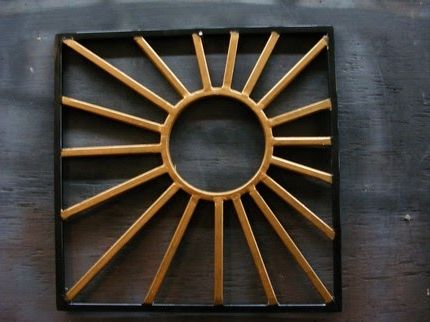 Most Current Gold And Black Metal Wall Art Pertaining To Made 4 Fashion: Framed Wrought Iron Sun/ Wall Art (View 6 of 15)