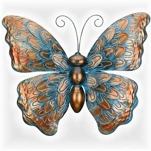 Most Popular Butterfly Metal Wall Art For Patina Metal Art Butterfly Sculpture Wall Decor Copper Home In Out Door (View 10 of 15)