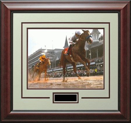 Most Popular Framed Justify Kentucky Derby Photo – Twin Spires In Derby Wall Art (View 15 of 15)