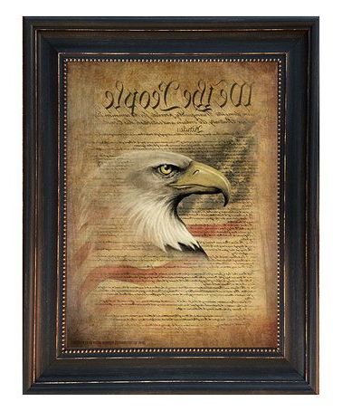 Most Recent Eagle Wall Art With This Constitution Eagle Framed Print Is Perfect! #zulilyfinds (View 12 of 15)