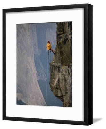 Most Recent Rapeling Down A Cliff With El Capitan In Background, Yosemite National For Hatcher Wall Art (View 10 of 15)