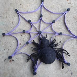 Most Recent Spider Web Wall Hanging Halloween Home Decor Black Purple Door (View 15 of 15)