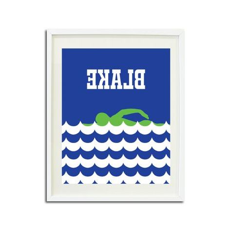 Most Recent Swimming Wall Art Intended For 12 Best Swimming Rooms For Boys Ideas (View 1 of 15)