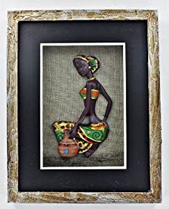 Most Recently Released Amazon – Lady Black African American Shadow Box Shadowbox 3d Wall Throughout Shadows Wall Art (View 12 of 15)