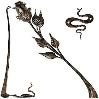 Most Recently Released Hand Forged Iron Wall Art Within Hand Forged Metal Rose Flower 16in Iron Sculpture W/ Stand And Wall (View 3 of 15)