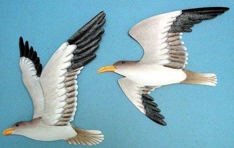 Most Recently Released Two Metal Flying Gull Wall Plaques Nautical Wall Decorflorida Gifts With Seagulls Metal Wall Art (View 12 of 15)