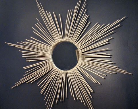 Most Up To Date Bamboo Sticks – 12 Stunning Diy Sunburst Mirrors  … Pertaining To Sunburst Mirrored Wall Art (View 8 of 15)