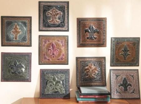 Most Up To Date Cbk Styles 44130 Wall Decor Fleur De Lis Design, 9 Different Designs With Square Brass Wall Art (View 1 of 15)