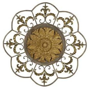 Most Up To Date Round Metal Wall Art Throughout Antique Gold Medallion Metal Work Wall Decor (View 5 of 15)