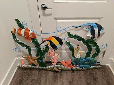 Most Up To Date Wall Art – Tropical Fish And Coral Reef Wall Sculpture – Metal Wall For Fish Wall Art (View 14 of 15)