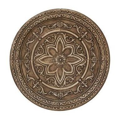 Newest Embossed Round Wall Medallion 38" (View 7 of 15)