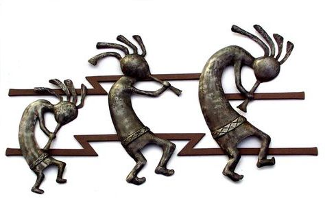 Newest Hand Forged Iron Wall Art With 'Kokopelli Wall Relief Sculpture'.Dimitri Gerakaris (View 9 of 15)