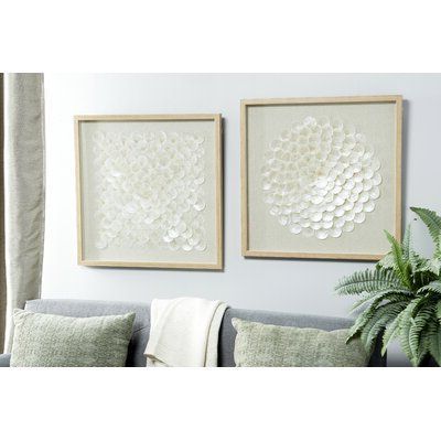 Newest Rosecliff Heights 2 Piece Shell Shadow Boxes Wall Décor Set (View 7 of 15)