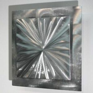 Newest Statements2000 Abstract Silver Metal Wall Art Accent Sculpture Jon Throughout Gold And Silver Metal Wall Art (View 15 of 15)