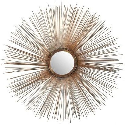 Newest Twisted Sunburst Metal Wall Art Intended For Cuckoo 4 Mirrors (View 2 of 15)
