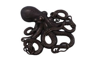 Octopus Metal Wall Sculptures For Most Up To Date Awesome Octopus Wall Decor Figure Imperial Bronze Finish 32"H Large (View 11 of 15)