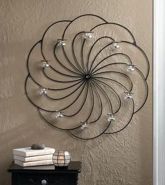 Popular Pinwheel Candle Wall Sconce (View 13 of 15)