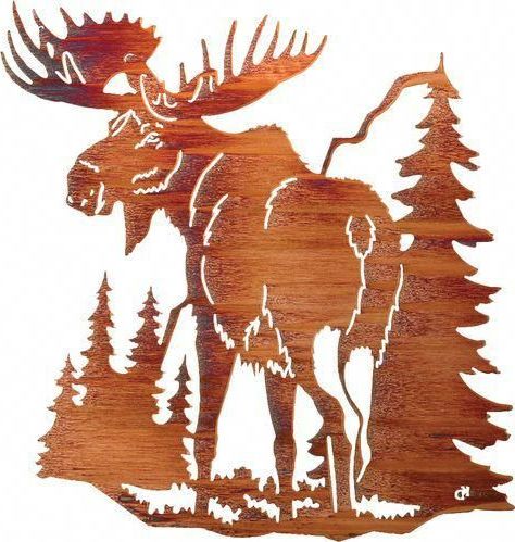Preferred Laser Cut Metal Wall Art In Northern Territory Moose Laser Cut Metal Wall Art #woodworkingshop (View 1 of 15)
