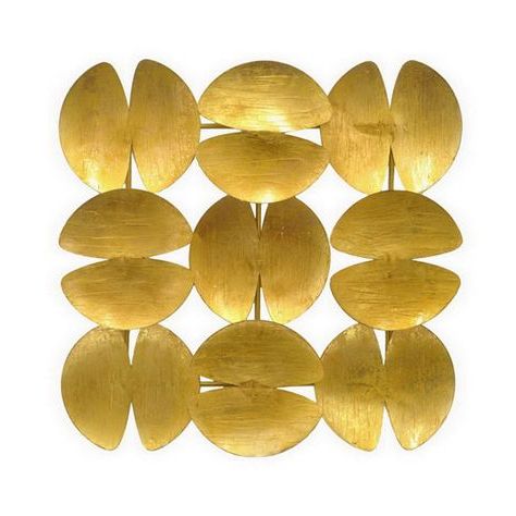 Recent Gold And White Metal Wall Art Pertaining To Gold Metal Wall Decoration (View 5 of 15)