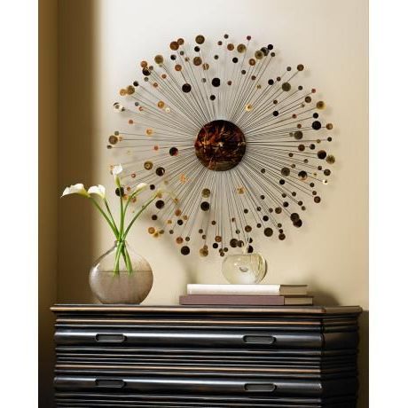 Recent Gold Fan Metal Wall Art With Regard To Dazzling 36" Round Metal Wall Art – #2m (View 1 of 15)
