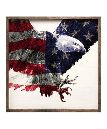Recent This Stars & Stripes Eagle Wood Wall Art Is Perfect! #zulilyfinds With Regard To Eagle Wall Art (View 5 of 15)