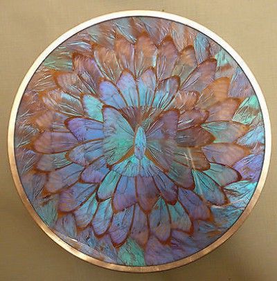 Recent Vintage Brazil Collectors Plate Irridescent Morpho Blue Butterfly Wings Regarding Blue Morpho Wall Art (View 1 of 15)