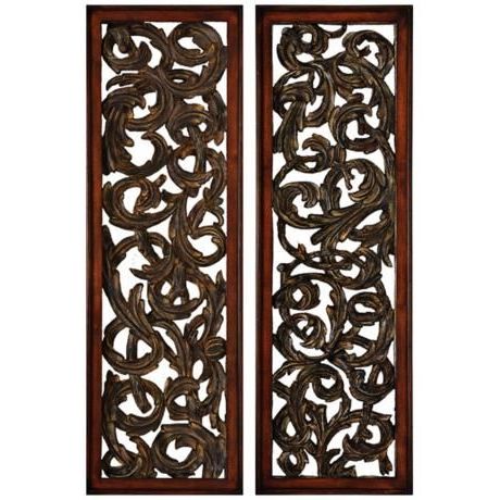 Scrollwork Metal Wall Art Intended For Well Liked Set Of Two Vintage Metal Scrolls Wall Art – #K (View 5 of 15)