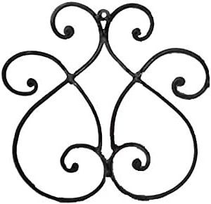 Scrollwork Metal Wall Art Within Well Liked Amazon: Rustic Wrought Iron Hanging Tuscan Wall Decor Metal Swirl (View 13 of 15)