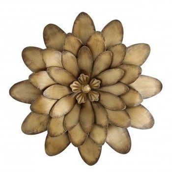 Small Flower Metal Wall Art – Bronze (With Images) (View 8 of 15)