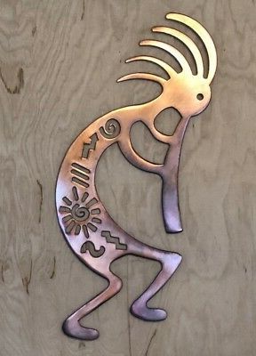 Sparks Metal Wall Art In Most Recent 30" Kokopelli Wall Metal Art With Rustic Copper Finish Hanging (View 9 of 15)