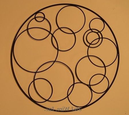 Spiral Circles Metal Wall Art Pertaining To Latest Circular Wall Art (View 7 of 15)