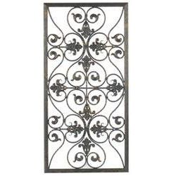 Square Bronze Metal Wall Art Regarding 2017 Forged Metal Grille Wall Decor, Metal, Bronze, Traditional, Ornamental (View 4 of 15)