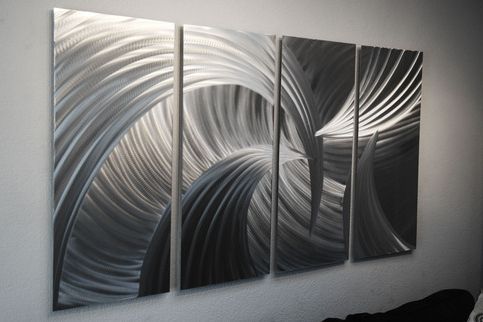 Tempest 36 X 63  Abstract Metal Wall Art Sculpture Modern Decor For Best And Newest Abstract Modern Metal Wall Art (View 2 of 15)
