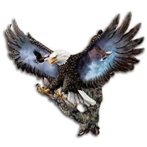 Trendy Amazon: Silent Sentinel Collectible Bald Eagle Wall Sculpture Throughout Eagle Wall Art (View 1 of 15)