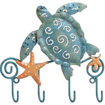 Turtle Wall Hooks: Sea Beach Décor Ideas · Decorative Wall Hooks Throughout Current Ocean Metal Wall Art (View 12 of 15)