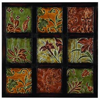 Urban Designs 'Flowers And Vines' Metal Textured Wall Decor – Overstock Pertaining To Most Popular Urban Metal Wall Art (View 12 of 15)