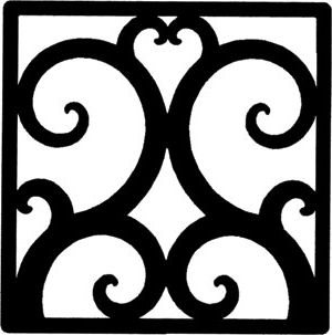 Wall Art, Wrought Iron, Square, Style 208, Wall Hanging Pertaining To Most Popular Square Wall Art (View 8 of 15)