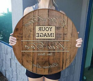Well Known Personalized Wine Bar Sign Classy Rustic From Whiskey Barrel Wall Art In Wine Wall Art (View 7 of 15)