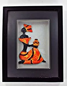 Well Known Shadow Box Wall Art Within Amazon: Black Lady African American Shadow Box Shadowbox 3d Wall (View 2 of 15)