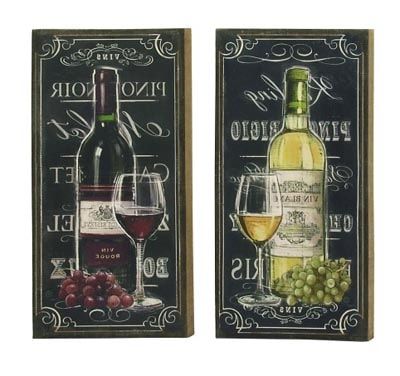 Well Liked Assorted Wine Wall Decor – Globe Imports Inside Wine Wall Art (View 4 of 15)