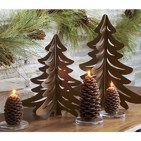 Well Liked Small Metal Wall Art Within Small Pinecone Candle In Candles (View 6 of 15)
