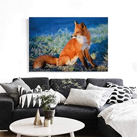Widely Used Amazon: Homehot Fox Modern Canvas Painting Wall Art Serene Autumn Pertaining To Serene Wall Art (View 6 of 15)