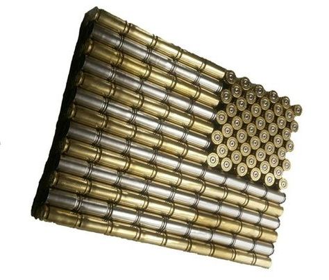 Widely Used Bullet Casing Usa Flag Wall Hanging Art – American Flag Made From With Regard To Nickel Metal Wall Art (View 3 of 15)