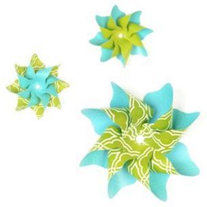 Widely Used Pinwheel Wall Art In Turquoise & Green Pinwheel Wall Art, Set Of  (View 4 of 15)