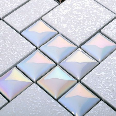 Widely Used Square Black Metal Wall Art Within Wholesale Porcelain Mosaic Floor Tile Grey Square Iridescent Tile (View 13 of 15)