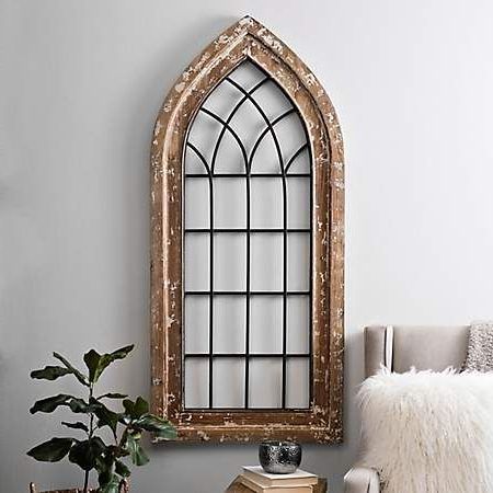 Wood Arch, Window Pane Decor, Metal Inside Arched Metal Wall Art (View 6 of 15)