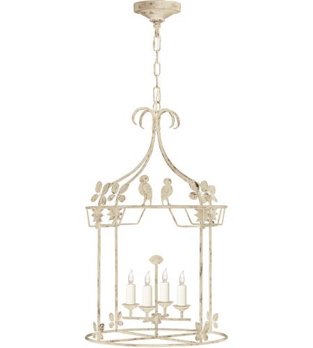 2019 18 Inch Lantern Chandeliers Within Visual Comfort Nw5205ow Niermann Weeks Luciano 4 Light 18 Inch Old White Lantern  Pendant Ceiling Light, Medium Round (View 7 of 15)